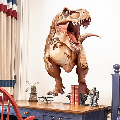 Large Dinosaur Wall Decals, Tyrannosaurus Dino Wall Stickers Vinyl Peel and Stick Wall Decal Self Adhesive Wall Art Sticker for Baby Nursery Kids Room Home Decor (30.7 * 48.8in)