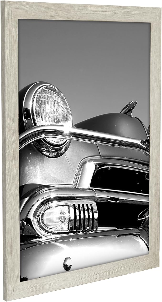 Americanflat 18x24 Poster Frame with Polished Plexiglass - Wide Picture Frames Made of Engineered Wood for Vertical or Horizontal Wall Display - Epic Collection - Grey