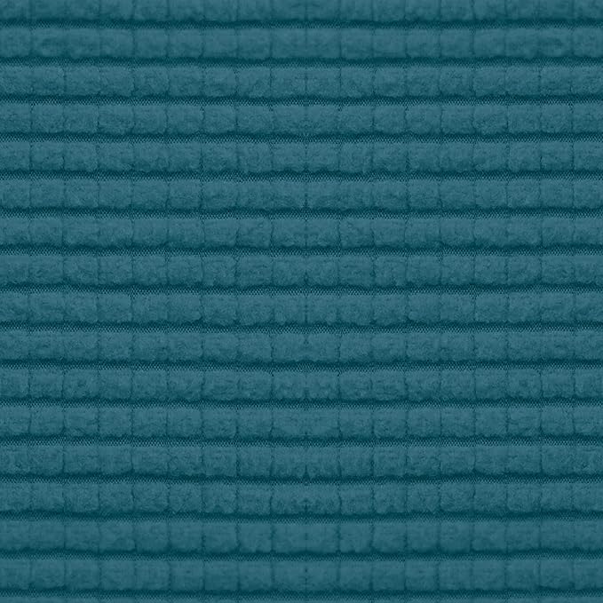 Easy-Going Stretch Individual Loveseat Couch Cushion Cover Sofa Cushion Furniture Protector Sofa slipcover Soft Flexibility with Elastic Bottom (2-Piece Loveseat Cushion Cover, Peacock Blue)