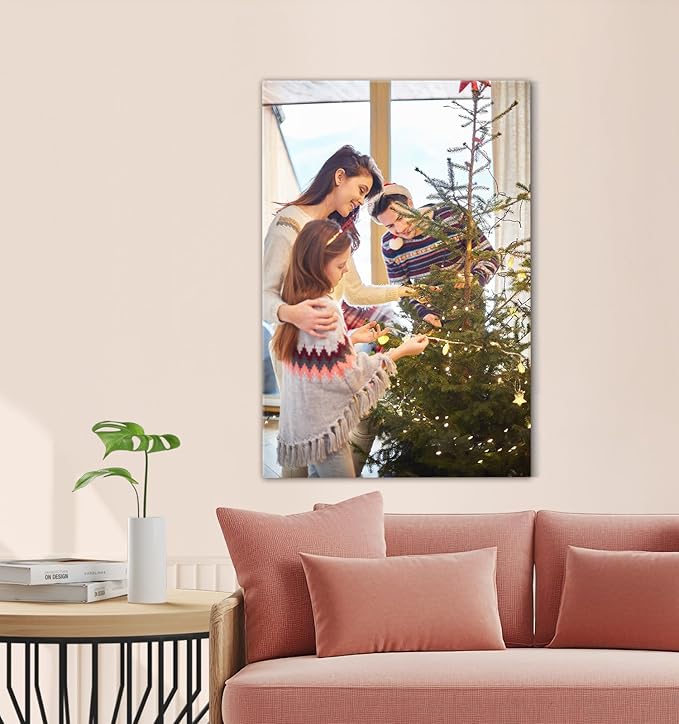 TreeDeal Custom Canvas Prints with Your Photos, Framed 20” x 30” Personalized Pictures Print, Customized Photo to Canvas Wall Art Ideal for Home Decor Gift Wrapping Pets Family Baby Wedding