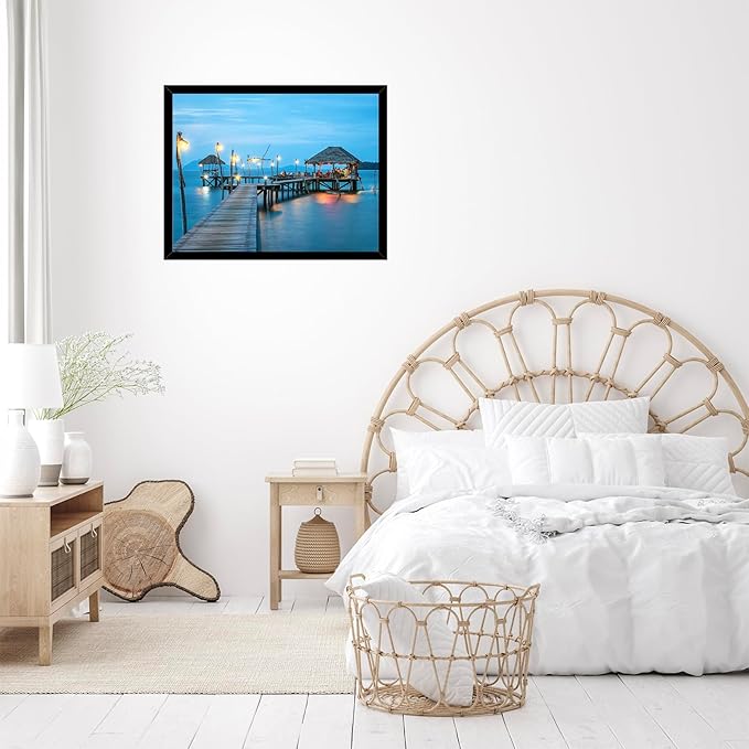 20x27 Picture Frame Set of 2 Black for Puzzles Poster Photo Picture, Horizontal and Vertical Formats for Wall Hanging, 20 x 27 Wall Gallery Puzzles Frame for 20 by 27 Photos Posters, 2 Pack,Black