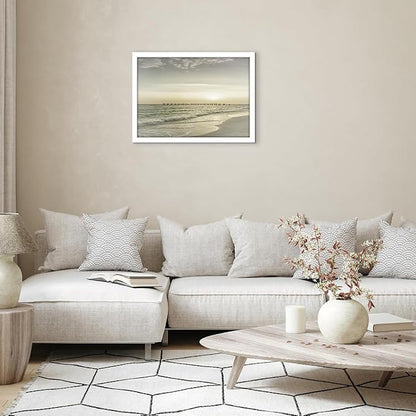 Americanflat 20x28 Picture Frame with Polished Plexiglass - White Picture Frame - Wide Photo Frames Made of Engineered Wood for Vertical or Horizontal Wall Display - Epic Collection - White