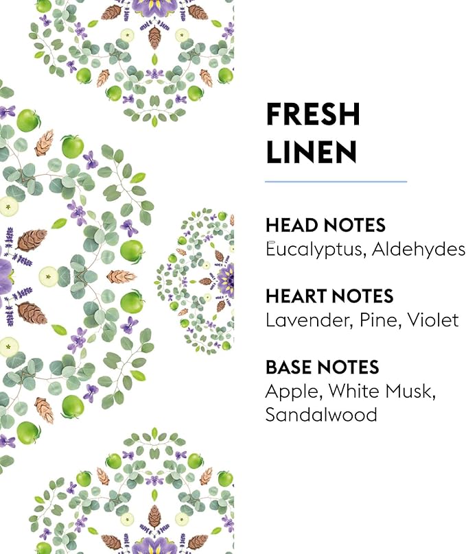MAISON BERGER - Fresh Linen - AIr Freshener - Lampe Berger Fragrance Refill for Home Fragrance Oil Diffuser - 33.8 Fluid Ounces - 1 Liter