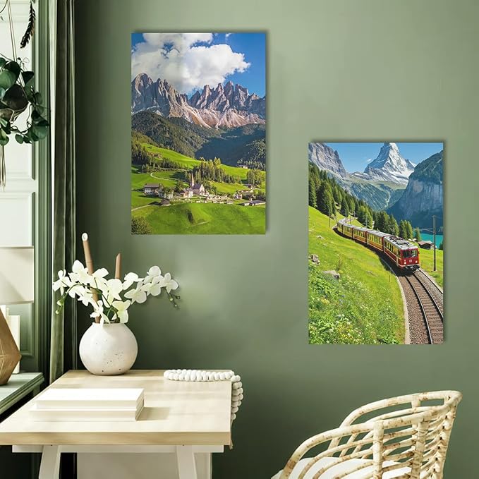 JIMUJIA Custom Canvas Art Print 20"x30" - Unframed Artwork, Personalized Wall Decor, Customizable Photo, Custom Portrait, Office, Living Room, Bedroom Wall Art(20×30in,Unframe)