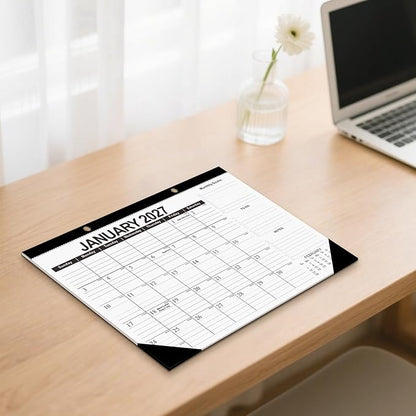 Kyweel 2026-2027 Desk Calendar, 18 Month Desk Calendar/Wall Calendar Combo, 17" x 12", Jan 2026-June 2027, Highlight Holidays, Planning Calendar, Thick Paper