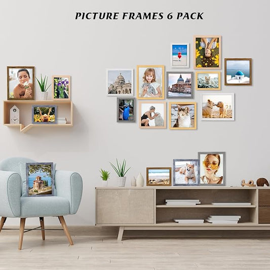 10x12 Frame Rustic Brown, Distressed 12x10 Picture Frame, Art Pic Hanging Poster Frame, 10 by 12 Gallery Family Concert Portrait Wall Photo Frame Anniversary/Birthday/Wedding/Thank you/Christmas Gift