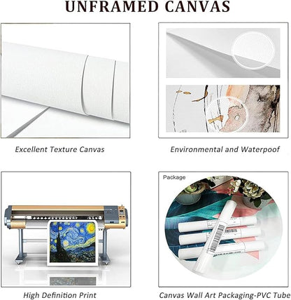 Black And White Cactus Wall Art Black Western Canvas Desert Landscape Wall Art Southwest Theme Pictures Vintage Cactus Print Vintage Night Landscape Print Mid Century Boho Picture 16x24inch No Frame