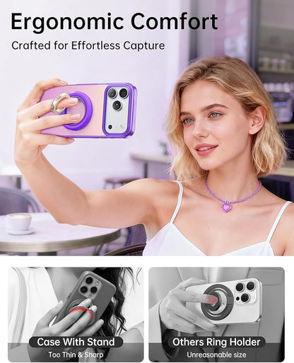 SYNCWIRE for MagSafe Phone Grip, Birthday Christmas Stocking Stuffers Surprise White Elephant Gifts for Women Mom Her Best Friends Sister Wife Teen Girl Magnetic Phone Ring Holder Kickstand Stand