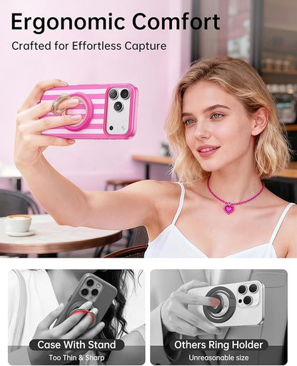 SYNCWIRE for MagSafe Phone Grip, Birthday Christmas Stocking Stuffers Surprise White Elephant Gifts for Women Mom Her Best Friends Sister Wife Teen Girl Magnetic Phone Ring Holder Kickstand Stand