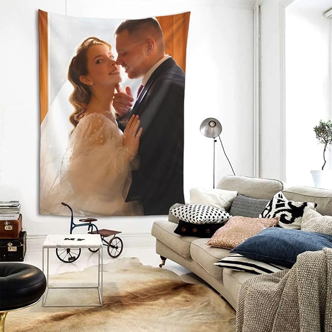 Generic Custom Wall Tapestry Wedding Personalized Gifts 60x80