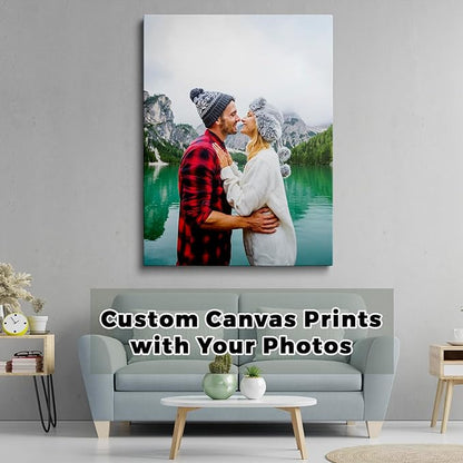 GMissT Canvas Prints With Your Photos - Personalized Pictures On Canvas Custom Poster for Home Decor - Floating Frames & Gift Wrapping Available