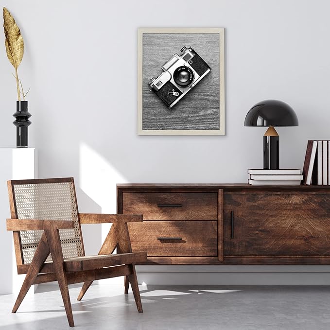 Americanflat 16x20 Picture Frame with Polished Plexiglass - Wide Picture Frames Made of Engineered Wood for Vertical or Horizontal Wall Display - Epic Collection - Light Wood