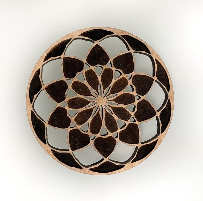 Geometric Wood Coasters Set of 4 - Laser Cut