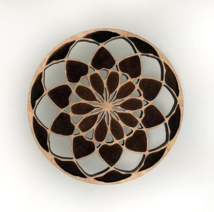Geometric Wood Coasters Set of 4 - Laser Cut