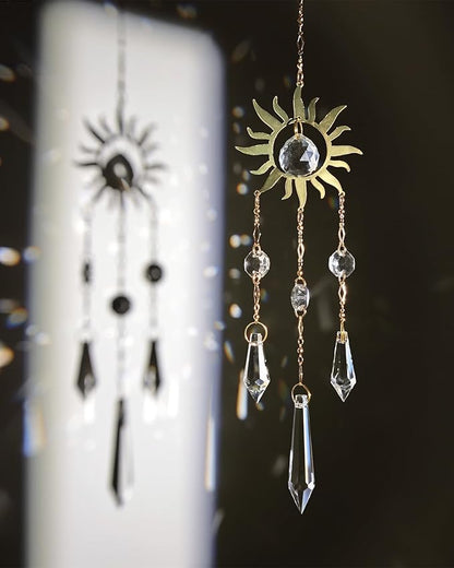 Crystal Suncatcher Prism for Window Hanging Celestial Sun Catchers Rainbow Maker Indoor Sparkling