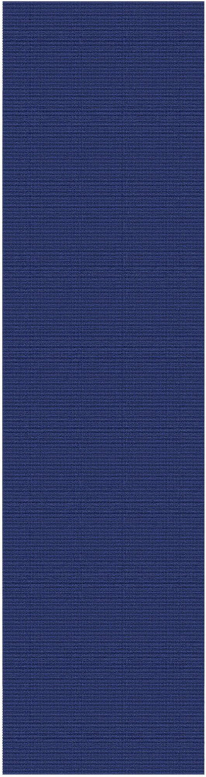 IOHOUZE Washable Runner Rug 2.6x10 Non Slip Rubber Backed Long Hallway Runner Entryway Runner Indoor, Kitchen Rugs Woven Cotton Floor Carpet for Hall Entrance, Royal Blue/Navy