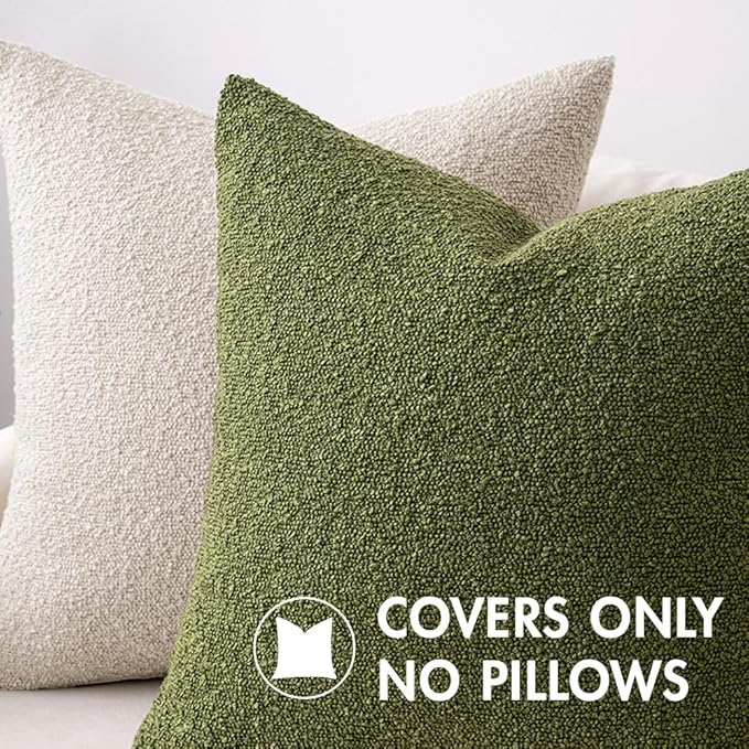 MIULEE Textured Boucle Throw Pillow Cover Beige Accent Solid Lumbar Pillow Case Decorative Soft Pack of 1 Couch Cushion Chair Sofa Bedroom Livingroom Home Decor,24x16 Inch