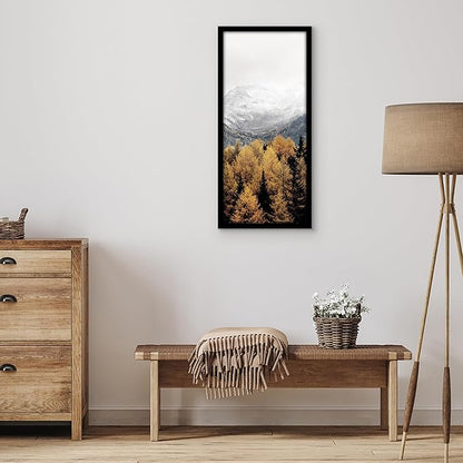 Americanflat 13x30 Picture Frame with Polished Plexiglass - Black Picture Frame - Wide Photo Frames Made of Engineered Wood for Vertical or Horizontal Wall Display - Epic Collection - Black