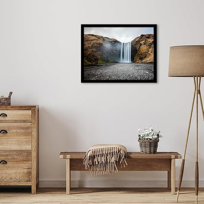 Americanflat 19x25 Poster Frame with Polished Plexiglass - Black Picture Frame - Wide Photo Frames Made of Engineered Wood for Vertical or Horizontal Wall Display - Epic Collection - Black
