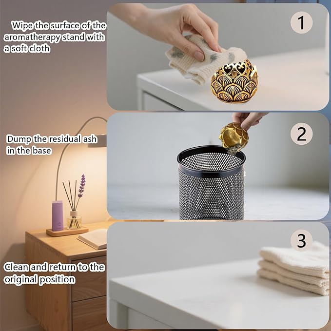 4 Pack Incense Cone Holder Small Cute Lotus Metal Incense Cone Holder Burner Brass Dhoop Items Decor with Incense Sticks Holders for Home Worship Decoration