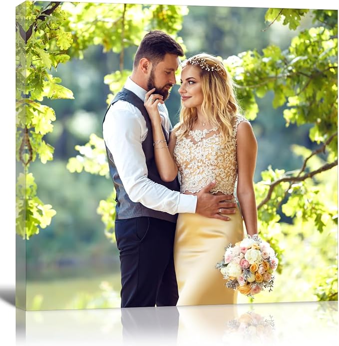 GMissT Canvas Prints With Your Photos - Personalized Pictures On Canvas Custom Poster for Home Decor - Floating Frames & Gift Wrapping Available