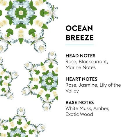 Maison Berger Ocean Breeze Fragrance Refill – 1 Liter Catalytic Oil, Marine Fresh Scent, 160h Flameless Diffusion, Air Purifier for Lampe Berger Diffuser (33.8 Fluid Ounces)