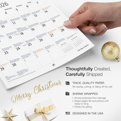 RED EMBER This Day in Space 2026 Wall Calendar 12 Month | 12" x 24" Open | Thick & Sturdy Paper | Holiday Gift | Space Calendar 2026