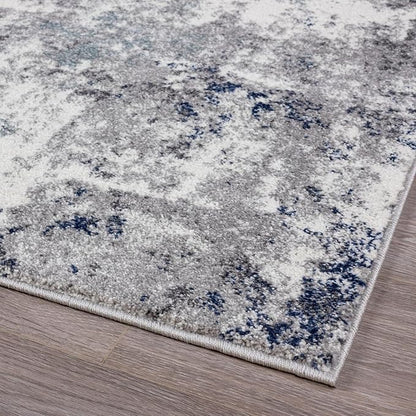 LUXE WEAVERS Hampstead Abstract Area Rug - Medium Pile, Modern Area Rug, Ivory / 4 x 5