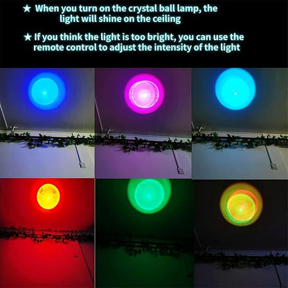 Large Shark Crystal Ball Night Light with Woodern Base, 3D Crystal Lamp 16 Color Changing with Remote Control, Laser Engraved Glass Ball Lamp, Room Decor (Shark)
