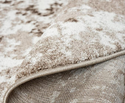 Keen Home Design Area Rugs - 10ft Round Non-Shedding, Abstract Rugs for Kitchen, Living Room, Bedroom, Dining Room, Entryway - Size: 10' Round, Multi
