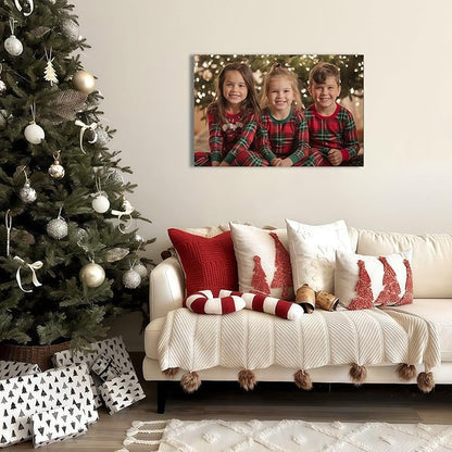 JIMUJIA Custom Canvas Art Print 24"x16" - Unframed Artwork, Personalized Wall Decor, Customizable Photo, Custom Portrait, Office, Living Room, Bedroom Wall Art(24×16in,Unframe)