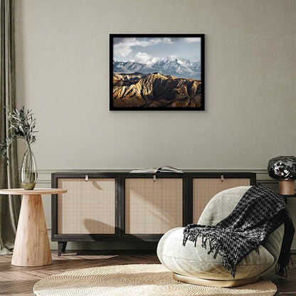 Americanflat 23x29 Poster Frame with Polished Plexiglass - Black Picture Frame - Wide Photo Frames Made of Engineered Wood for Vertical or Horizontal Wall Display - Epic Collection - Black