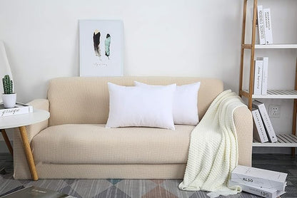 TangDepot Handmade Decorative Solid 100% Cotton Canvas Throw Pillow Covers/Pillow Shams, (12" x18" , White, 1 Count (Pack of 1))