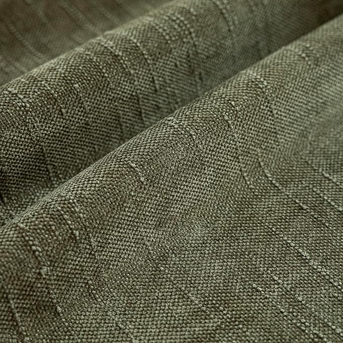 Foindtower Pack of 2 Soft Textured Chenille Throw Decorative Pillow Covers Square Accent Solid Cushion Cover Cozy Neutral Farmhouse Pillow Case for Couch Sofa Bedroom Living Room 24x24 Inch,Dark Green
