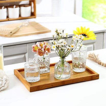 Glass Bud Vases Set of 60, Small Glass Vase for Flowers, Clear Small Vases for Centerpieces, Vintage Bud Vase in Bulk for Wedding, Party, Events, Reception, Home Decor