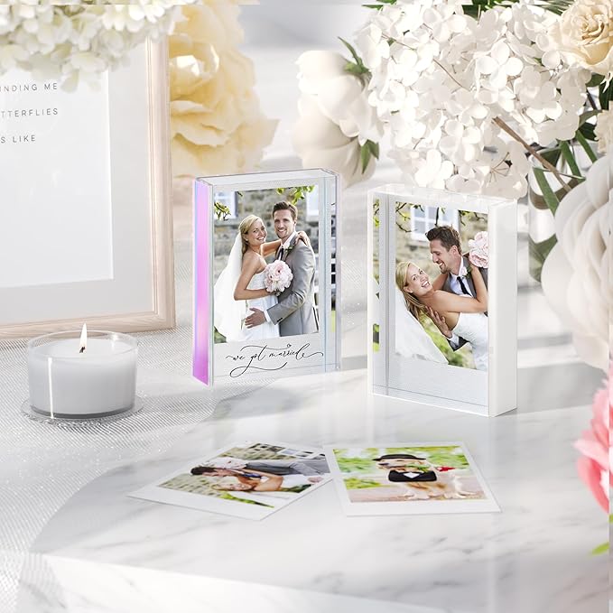 WINKINE Instax Frame, Polaroid Picture Frames for Fujifilm Instax Mini Films or Polaroid Films, 2x3 acrylic Photo Display for Home Decor, Mini Picture Holder for Photo Display
