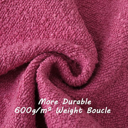 FUTEI Pack of 2 Hot Pink Decorative Throw Pillow Covers 12x20 Inch Soft Cozy Solid Boucle Textured Lumbar Pillow Cases,Modern Home Decor for Couch Bed Living Room