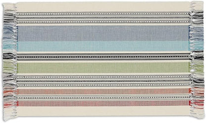 DII Variegated Tabletop Collection, Placemat Set3x19, Mediterranean, 6 Piece