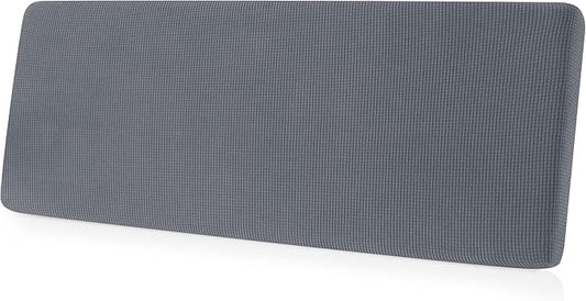 CHUN YI Stretch Couch Cushion Cover Suitable for 3 Settee, Sofa Seat Slipcover with Spandex Jacquard Fabric(Large,Light Grey)