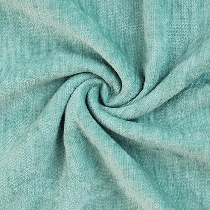 decorUhome Chenille Aqua Haze Spring Throw Pillow Covers 26x26 Inch Set of 2, Decorative Soft Couch Pillow Covers Solid Dyed Accent Farmhouse Neutral Square Pillow Cases for Sofa