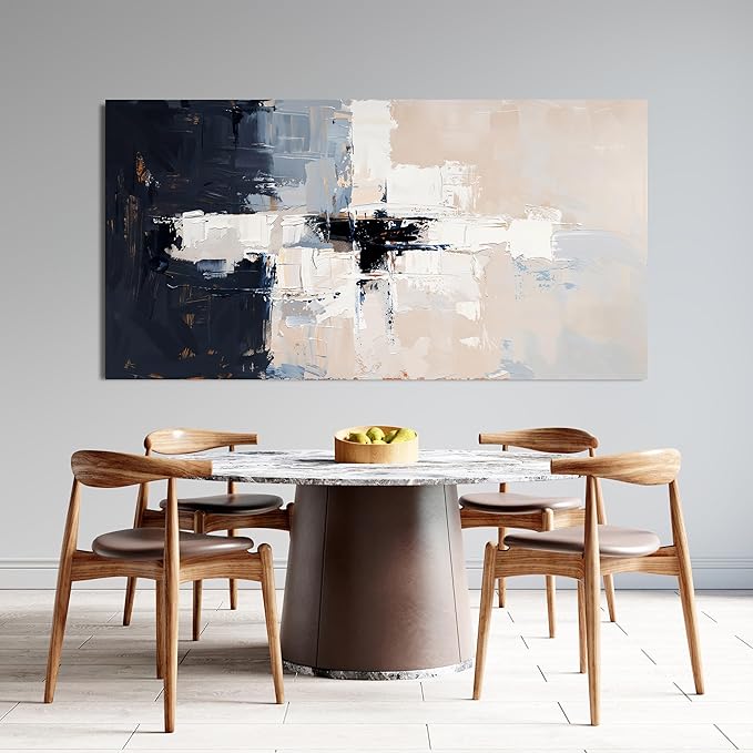 Abstract Wall Art Decor Oversized Wall Art Pictures for Living Room Oversized Black and White Wall Art Decor Large Abstract Canvas Art Wall Decor Wall Art Prints Artwork for Walls Office Decor 39" X 78"