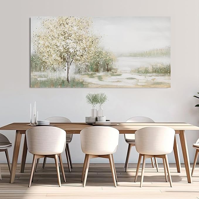 Canvas Wall Art Decor Oversized Green Wall Art for Living Room Natural Landscape Wall Art Decor Canvas Art Wall Decorations Large Wall Art Prints For Walls Home Office Wall Decor 35"X70"
