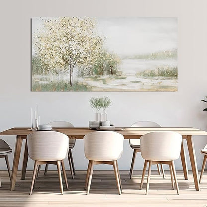 Canvas Wall Art Decor Oversized Green Wall Art for Living Room Natural Landscape Wall Art Decor Canvas Art Wall Decorations Large Wall Art Prints For Walls Home Office Wall Decor 35"X70"