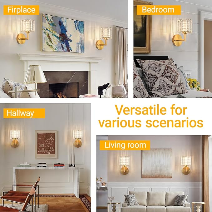 Battery Operated Wall Sconces Set of 2, Wireless Wall Light with 10000mAh RGB Dimmable Magnetic Bulb, Rechargeable Wall Sconce with Remote Control for Bedroom Living Room