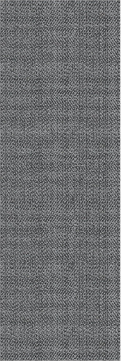 IOHOUZE Washable Runner Rug 2x6 Non Slip Runners for Hallways Entryway Runner Indoor, Kitchen Rugs Woven Cotton Floor Carpet for Kitchen Hall Entrance Bedroom, Charcoal/Dark Grey