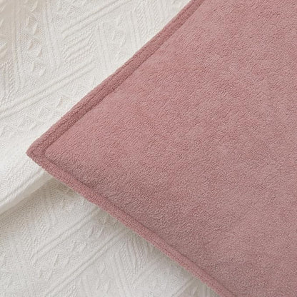 Kevin Textile Valentines Day Decorative Pillow Covers Plush Pink 20x20 Inch Pack of 2 Waterproof Soft Boucle Textured Throw Pillowcases Elegant Accent Pillows for Couch Sofa Chair Bed Home