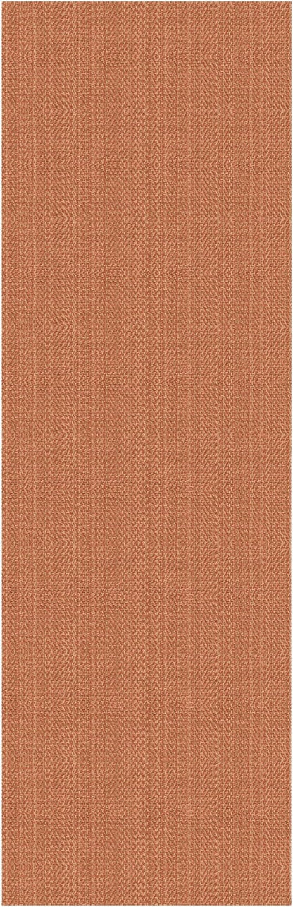 IOHOUZE Washable Runner Rug 2x8 Non Slip Rubber Backed Hallway Runner Entryway Runner Indoor, Kitchen Rugs Woven Cotton Floor Carpet for Kitchen Hall Entrance Bedroom, Rustic Orange