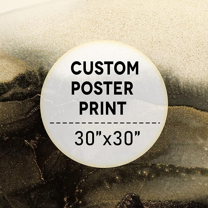 wall26 Custom Poster Prints - Upload Your Image/Photo, Personalized Photo to Poster Printing, Durable and Waterproof, Home Decor Wall Art Prints - 30x30 inches