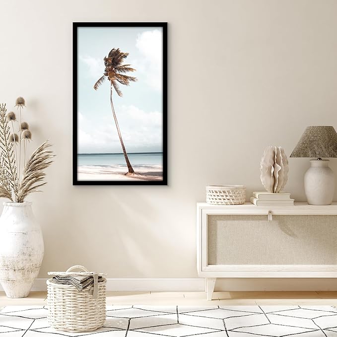 Americanflat 20x36 Poster Frame with Polished Plexiglass - Black Picture Frame - Wide Photo Frames Made of Engineered Wood for Vertical or Horizontal Wall Display - Epic Collection - Black