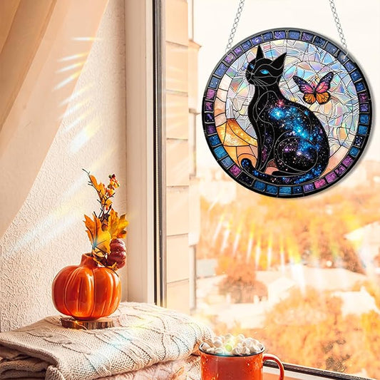 Sun Catchers Indoor Window, Acrylic Rainbow Suncatcher Window Hanging Decoration for Living Room Bedroom Summer Home Balcony Ornaments Decoration